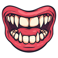 vampire dentures, dress up, halloween, festival, vector, transparent background, dentures, teeth, mouth, lips, vampire, icon, gums, monster, lip, denture