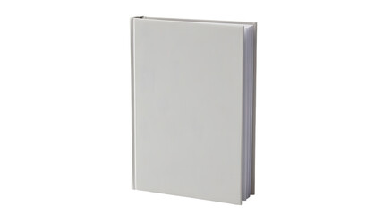 Fototapeta premium Blank book with white cover ready for design, perfect for presentations, mockups and concepts