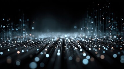 Finger touches digital cityscape projection representing modern technology, data processing, artificial intelligence and innovative future