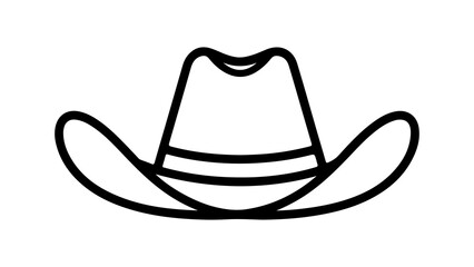 Cowboy hat with transparent background
