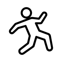 Crime scene outline with transparent background