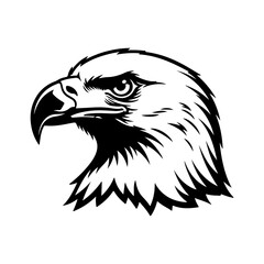 Eagle head with transparent background