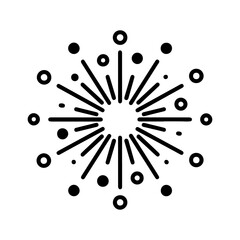 Firework burst with transparent background