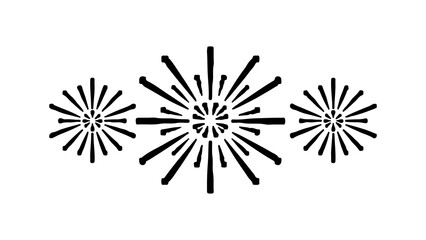 Obraz premium Firework bursts with transparent background