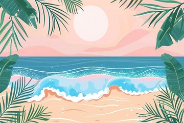 Fototapeta premium tropical beach background
