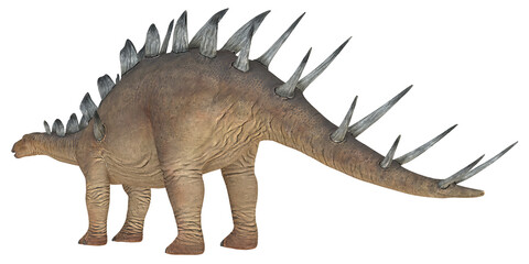 Detailed model of a stegosaurus dinosaur. © Ilie
