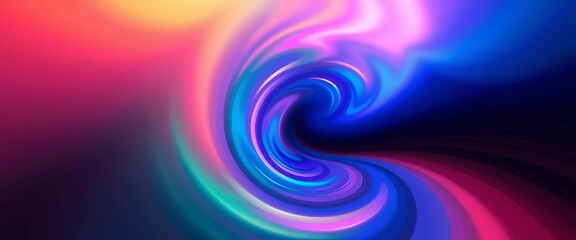 Fototapeta premium Hypnotic vector spiral, dynamic vortex background in vibrant gradient colors, dynamic, gradient