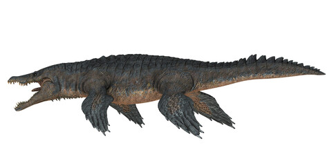 Majestic prehistoric marine reptile illustration