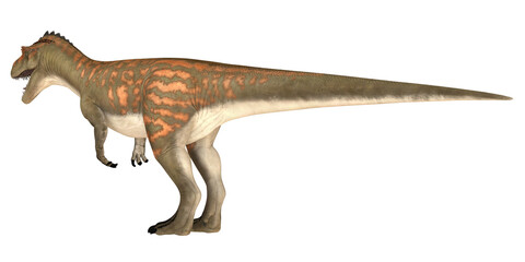 Realistic depiction of a carnivorous dinosaur