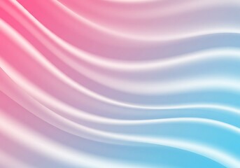 Fototapeta premium An abstract background with smooth, flowing waves of soft pastel pink, purple, and blue