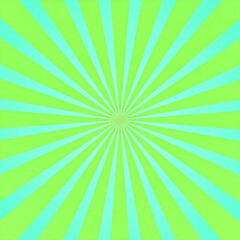 Green sunburst background, design element