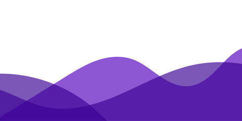 Abstract purple wave background with layered hills design.