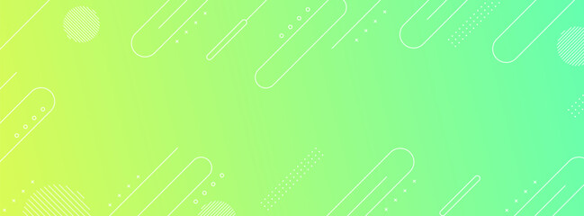 Abstract green neon background with minimal line elements.