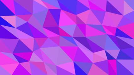 Abstract geometric pattern of pink and purple polygons with sharp edges
