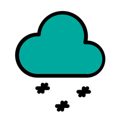 Snowfall Cloud Icon