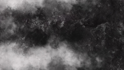 Obraz premium Black and white abstract background with a textured, smoky or cloudy pattern.