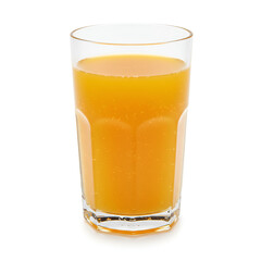 Refreshing glass of vibrant orange juice for healthy breakfast concept