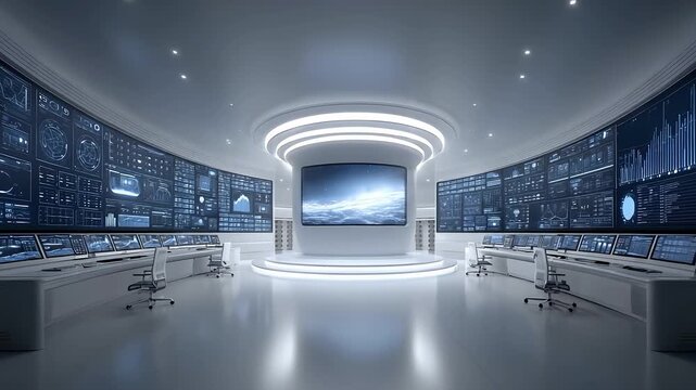 Future Command Center Data Monitoring Room
