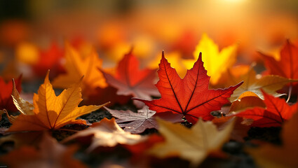 red maple leaves