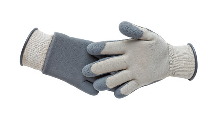 Work gloves placed together on a clean surface for showcasing durability and functionality in various tasks and environments