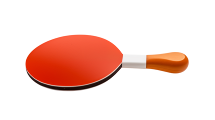 Engage in thrilling table tennis battles with this vibrant red ping pong paddle for energetic play