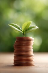 money growth concept with symbol, economy, retirement