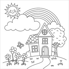 simple children's coloring book