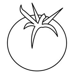 Tomato Vegetable Icon – Healthy Organic Food Illustration