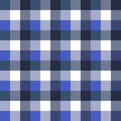 Scottish Seamless Tartan Plaid Retro square tablecloth pattern. Texture with blue colors, background design for fabric and decor