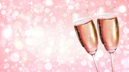 Champagne flutes celebrating a special occasion