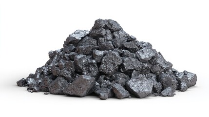 coal isolated on white background