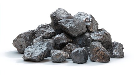 coal isolated on white background