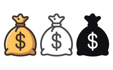 Three Money Bags With Dollar Signs image sept