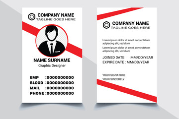 ID card design bundle, Simple business Id card design template, school and Employee ID Card Design Template, Unique, corporate, Abstract professional id card design templates for Employee and others