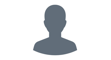 Gray silhouette of an anonymous person icon.