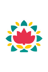 Traditional Clay Diya with Flame – Flat Style Diwali Illustration10