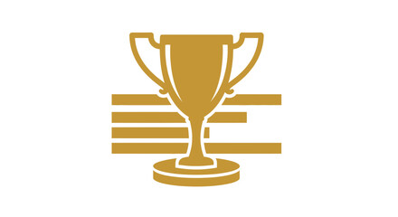 Golden Trophy Icon Symbolizing Achievement and Success.