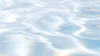 Obraz premium Minimalist Close-Up of Clear Water Texture in Motion – Smooth Ripples, Light Reflections, Abstract Elegant High Resolution