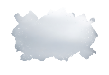 Abstract cloud-like shape, light gray,  irregular edges