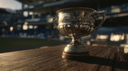 silver trophy cup