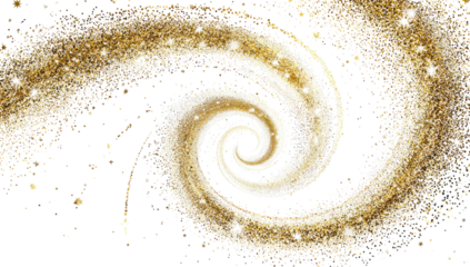Spiral galaxy, detailed, swirling, golden-yellow, pixelated, cosmic, space, nebula