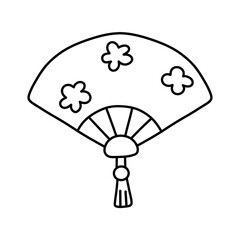 Mid autumn festival, cute moon cake outline collection with hand drawn line art style, traditional Asian oriental and floral ornaments, sweet traditional dessert food.