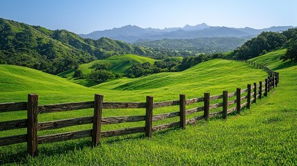Tranquil valley pasture