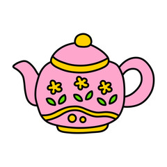 Mid autumn festival, cute moon cake outline collection with hand drawn line art style, traditional Asian oriental and floral ornaments, sweet traditional dessert food.