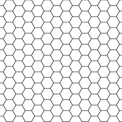Hexagon Honeycomb Pattern  Geometric Seamless Vector Background