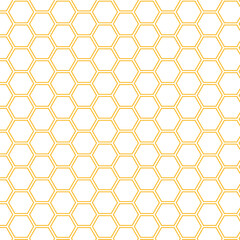 Hexagon Honeycomb Pattern  Geometric Seamless Vector Background
