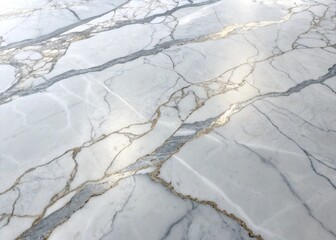 Obraz premium Stunning white marble with elegant gold and grey veining creates a luxurious, sophisticated backdrop for modern design projects.