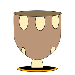 golden cup of coffee