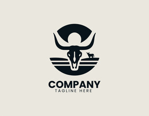 Retro Texas Longhorn Logo