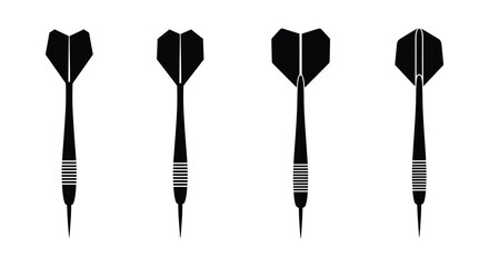 four darts aligned vertically with black feathers © Tm Studio